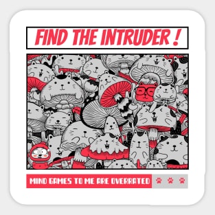 Find the Intruder Sticker